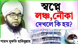 স্বপ্নে লঞ্চ দেখলে কি হয় স্বপ্নে নৌকা দেখলে কি হয় শায়খ হাবিবুল্লাহ  sopne lonch dekhle ki hoy [upl. by Ellerehc763]