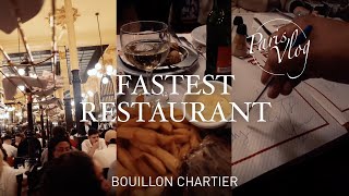 The FASTEST Restaurant Ive Ever Been To  Bouillon Chartier  Paris Vlog [upl. by Rhianon]