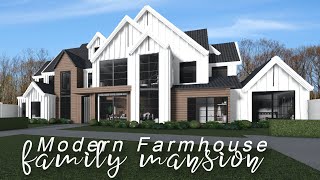 Modern Family Farmhouse  NO LARGE PLOT ROBLOX bloxburg [upl. by Attelliw165]