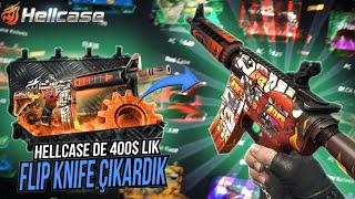 HELLCASE DE 400 LIK FLIP KNIFE ÇIKARDIK 😱 CSGO KASA AÇILIMI PROMO CODE [upl. by Yadsnil969]