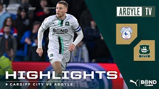 Cardiff City v Plymouth Argyle highlights [upl. by Elagibba340]