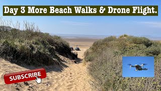 Hurn Lane Brean  Day 3 More Beach Walks amp Drone flight [upl. by Iborian59]