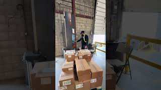 How pallets are wrapped shipping warehouse pallets businessowners packingorders 3pl [upl. by Nabe378]