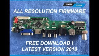 HOW TO FREE DOWNLOAD TV5603 ALL RESOLUTION FIRMWARE TvBoardSoftware [upl. by Anesor]