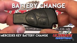 Mercedes key battery change [upl. by Indys]