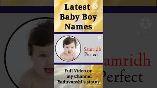 Latest baby boy names 2024  hindu ladkon k naye naam  babies name  ladkon k naye nam baby name [upl. by Ahtael]