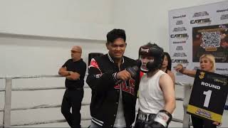 AWIT GAMER vs CHRISTIAN MERCK FULL FIGHT quotMAY NAG WALKOUTquot [upl. by Reinhardt1]