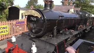 GWR No 7820 Dinmore Manor Departure Chinnor for Chinnor Loop [upl. by Geiger510]