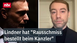 quotLindner hat im Grunde Rausschmiss beim Kanzler bestelltquot  Hillje zwei Deutungsstreitereien  ntv [upl. by Eikcim]