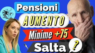 PENSIONI 👉 RIVALUTAZIONE STRAORDINARIA MINIME 0VER 75 NON RINNOVATO❓ASSENTE in Bozza [upl. by Katlaps]