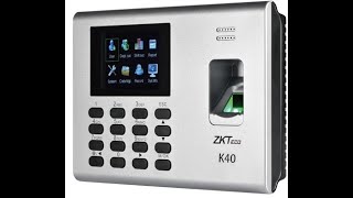 Zkteco k40 Attendence Machine Door LockExit Button with Single Adapter [upl. by Adigun]