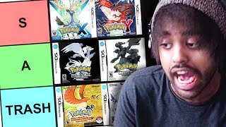 BEST POKEMON GAMES TIER LIST [upl. by Centonze]