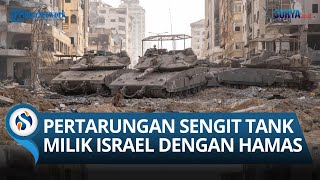 Momen Pertempuran HAMAS dan Israel di Timur Jalur Gaza Puluhan Tank Israel Dapat Perlawanan Sengit [upl. by Dorthea487]