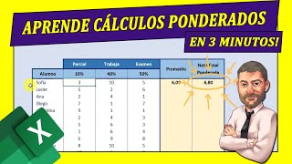 💪Cómo PONDERAR porcentajes en EXCEL 🔴Casos Prácticos  Curso de Excel para Principiantes [upl. by Borer]