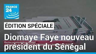 Sénégal  Bassirou Diomaye Faye nouveau président • FRANCE 24 [upl. by Anelac]