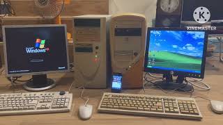 Pentium 3 and Pentium Windows XP computer boot race [upl. by Lorilee]