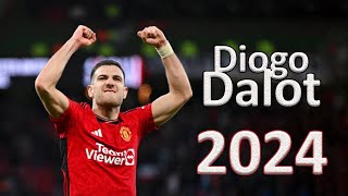 Diogo Dalot  2024  Skills Assists  Goals – complete season show [upl. by Ahseim462]