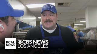 Actor Will Sasso helps prepare meals with Project Angel Food [upl. by Etteluap]