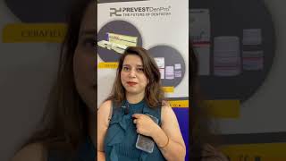 Dr Chandni Singh sharing some honest reviews about Prevest DenPro products at Expodent Chandigarh [upl. by Seni]