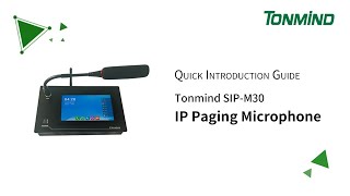 Tonmind M30 IP Paging Mic [upl. by Norat]