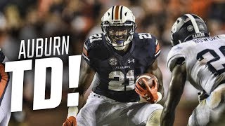 Kerryon Johnson dashes 60 yards for Auburns first 2017 touchdown [upl. by Ahsile]