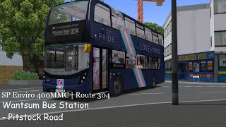 OMSI 2  Enviro 400MMC  Wantsum Bus Station  Pitstock Road  Route 304  Return Trip [upl. by Coreen864]