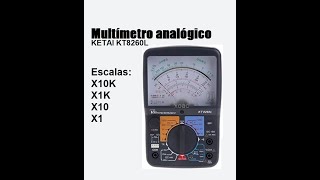 Multímetro analógico Ketai KT8260L [upl. by Dale41]