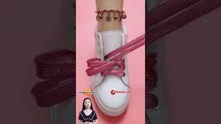 How to style sneaker laces fashion shoelaces McQueen shoelaces shorts [upl. by Eirallam]