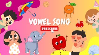 quotA E I O U Vowel Song  Funny amp Educational Rhymequot kiddlejelly alphabet nurseryrhymes [upl. by Sayles]