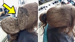 Girl Refuses to Comb Her Hair Then the Hairdresser Discovers the Heartbreaking Reason [upl. by Genny]