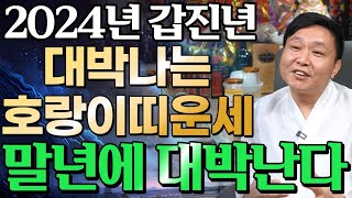 ⭐2024년 무조건 대박나는 호랑이띠운세⭐막힌 돈줄이 뚫려 금전운 초대박나는 호랑이띠 운세 말년에 대박이다  50년생 62년생 74년생 86년생 98년생 갑진년 호랑이띠 운세 [upl. by Dumm]