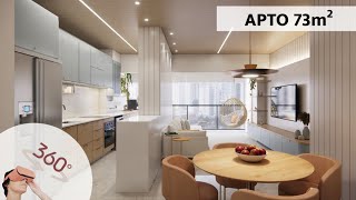 Tour pelo projeto  Apto 73m² Madison Tower [upl. by Assereht780]