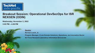 Operational DevSecOps for ISR NEXGEN ODIN  1122022 [upl. by Sternlight]