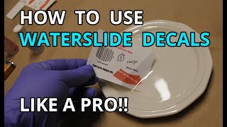 Waterslide Decal TUTORIAL refresher course MicrolMicroset instruction [upl. by Notaes]