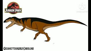 Jurassic park  Giganotosaurus Sound Effects Custom [upl. by Dorreg956]