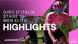 A WIN TO REMEMBER 🥹  Giro DItalia Stage 10 Race Highlights  Eurosport Cycling [upl. by Osbert63]