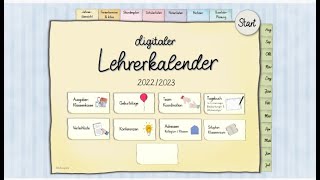 Digitaler Lehrerkalender  eine kurzer Einblick in die papierlose Unterrichtsorganisation [upl. by Nnyletak]