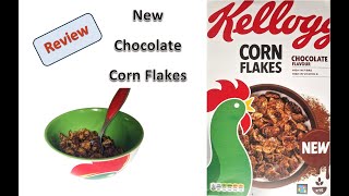 New Chocolate Kelloggs Corn Flakes Review amp Cereal Adverts 2024 [upl. by Kcyred]