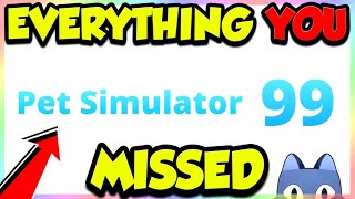 Pet Simulator 99 Trailer  Everything YOU Missed FULL BREAKDOWN Roblox [upl. by Lewse]