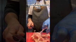 Easy way to debone chicken thigh howto highighs [upl. by Gage256]