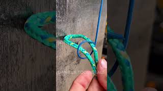 Tip for tying rope tips tool diy tools [upl. by Silevi]