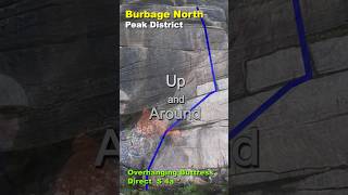 Overhanging Buttress Direct S 4a   Burbage North shorts [upl. by Siulegroj]