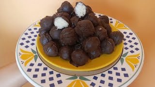 Condensed Milk Chocolate Truffles Easy Recipe [upl. by Debbra569]