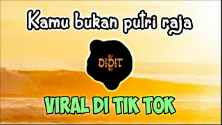 DJ Kamu Bukan Putri Raja Full Bass  Kamu Keterlaluan Kamu Punya Simpanan Lirik Viral Tik Tok 2020 [upl. by Annohs]