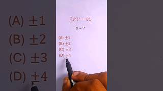 Solve Exponent Power 3xx81  math shorts [upl. by Ennairod]