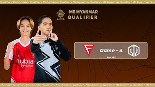 Game  4 FALCON ESPORTS vs ZINO ESPORTS  M6 Myanmar Qualifier [upl. by Matthew]