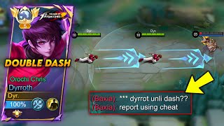 DYRROTH NEW DOUBLE DASH TRICK THEY THINK I’M USING CHEAT💀 [upl. by Ongineb]