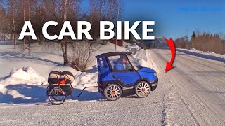 Incredible Bicycle Car  PodRide EBike Is Great For Winter Commutes [upl. by Ebby414]