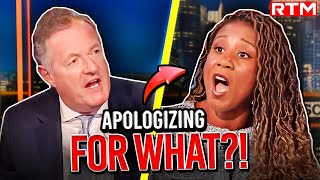 Woke RaceBaiter DEMANDS Apology On Piers Morgan Gets OBLITERATED Instead [upl. by Oicatsana]