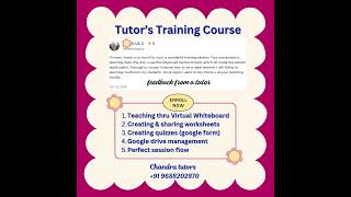 tutors training course tutor jobs job wfhjobs2024 onlinejobsearch jobsindubai teachingjobs [upl. by Dobb]